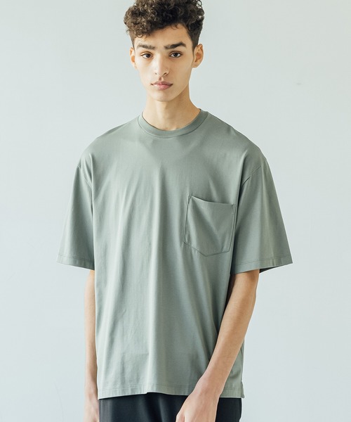 【handvaerk】クルーネック半袖ポケットTシャツ MEN