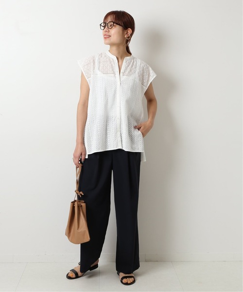 Spick & Span リネンシリンダルサロペ　カーキ Spick & Span リネンシリンダルサロペ カーキ