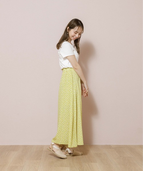 flower(フラワー)の「フォーリングフラワースカート(スカート・レディース・ブラック/イエロー・FREE)」の15枚目の写真