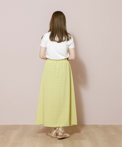 flower(フラワー)の「フォーリングフラワースカート(スカート・レディース・ブラック/イエロー・FREE)」の8枚目の写真