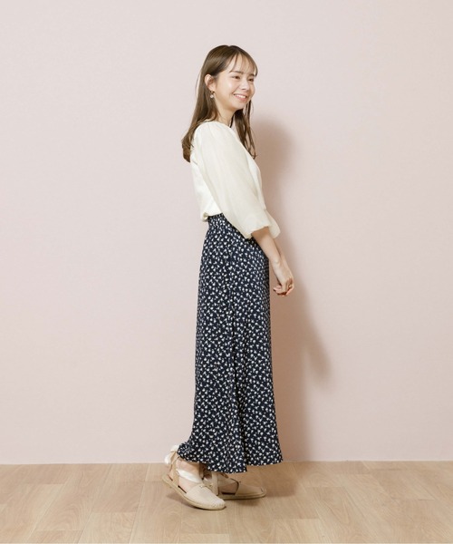 flower(フラワー)の「フォーリングフラワースカート(スカート・レディース・ブラック/イエロー・FREE)」の7枚目の写真