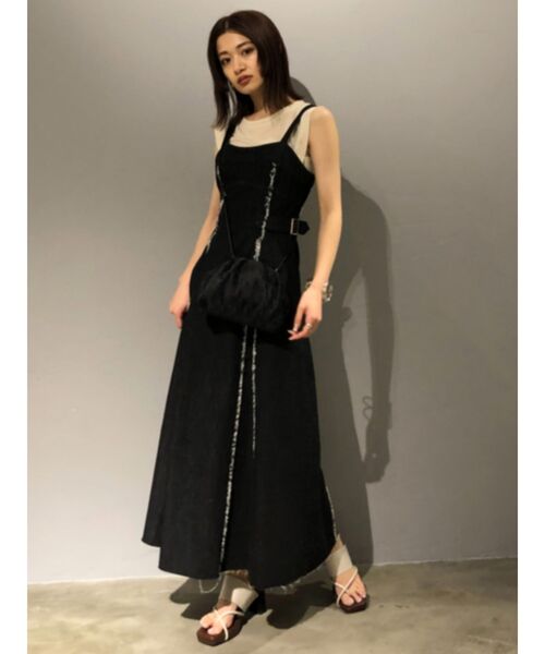 EMODA（エモダ）の「ステッチショルダータンクトップ（Tシャツ/カットソー・レディース・アイボリー/ブラック/その他・FREE）」の22枚目の写真