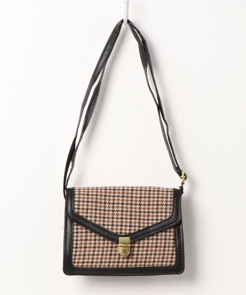 DEVICE（デバイス）の「韓国風 チェック スクエアパイピングミニショルダーバッグ（ショルダーバッグ・レディース・ブラック/ダークブラウン/ブラウン・FREE）」の18枚目の写真