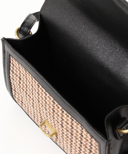 DEVICE（デバイス）の「韓国風 チェック スクエアパイピングミニショルダーバッグ（ショルダーバッグ・レディース・ブラック/ダークブラウン/ブラウン・FREE）」の21枚目の写真