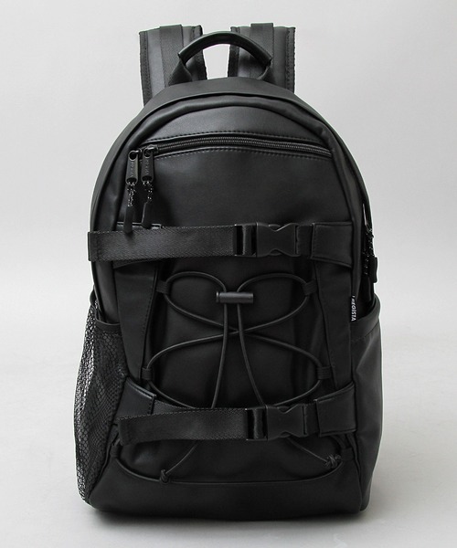 REGiSTA（レジスタ）の「REGiSTA / レジスタ / シープスレザーライク フェイクレザー ボードストラップ  バックパック / 大容量 / リュック（バックパック/リュック・メンズ・ブラック・FREE）」の11枚目の写真