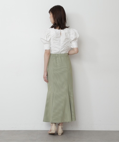 FREE'S MART（フリーズマート）の「◇カラーチェックマーメイドスカート（スカート・レディース・グリーン系その他/ベージュ系その他・FREE）」の6枚目の写真