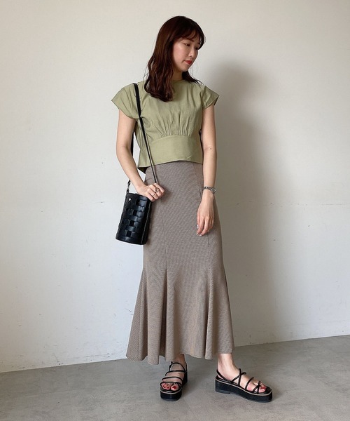 FREE'S MART（フリーズマート）の「◇カラーチェックマーメイドスカート（スカート・レディース・グリーン系その他/ベージュ系その他・FREE）」の10枚目の写真