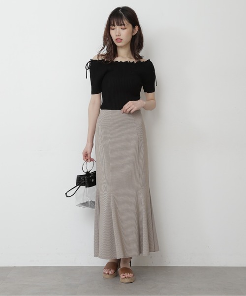 FREE'S MART（フリーズマート）の「◇カラーチェックマーメイドスカート（スカート・レディース・グリーン系その他/ベージュ系その他・FREE）」の7枚目の写真