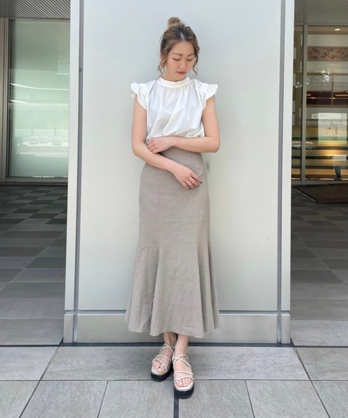 FREE'S MART（フリーズマート）の「◇カラーチェックマーメイドスカート（スカート・レディース・グリーン系その他/ベージュ系その他・FREE）」の8枚目の写真