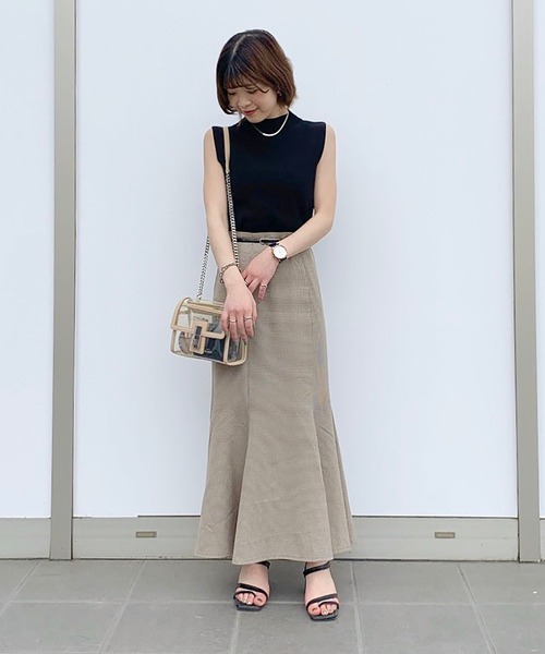 FREE'S MART（フリーズマート）の「◇カラーチェックマーメイドスカート（スカート・レディース・グリーン系その他/ベージュ系その他・FREE）」の9枚目の写真