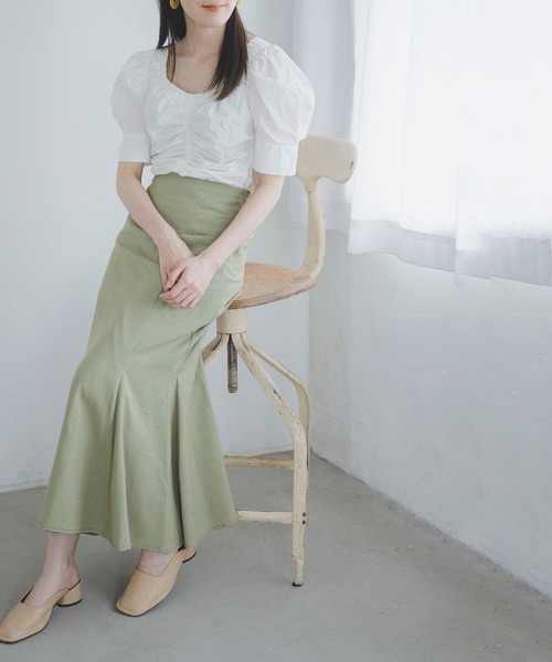 FREE'S MART（フリーズマート）の「◇カラーチェックマーメイドスカート（スカート・レディース・グリーン系その他/ベージュ系その他・FREE）」の11枚目の写真