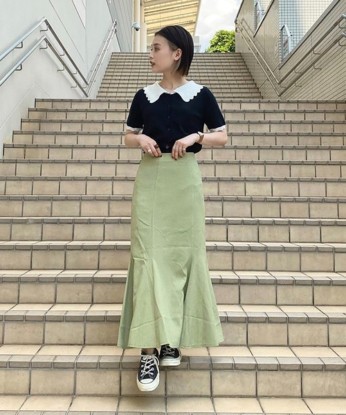 FREE'S MART（フリーズマート）の「◇カラーチェックマーメイドスカート（スカート・レディース・グリーン系その他/ベージュ系その他・FREE）」の16枚目の写真