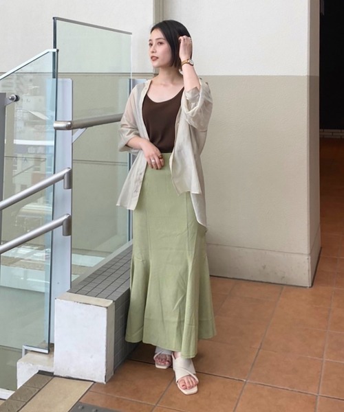 FREE'S MART（フリーズマート）の「◇カラーチェックマーメイドスカート（スカート・レディース・グリーン系その他/ベージュ系その他・FREE）」の18枚目の写真