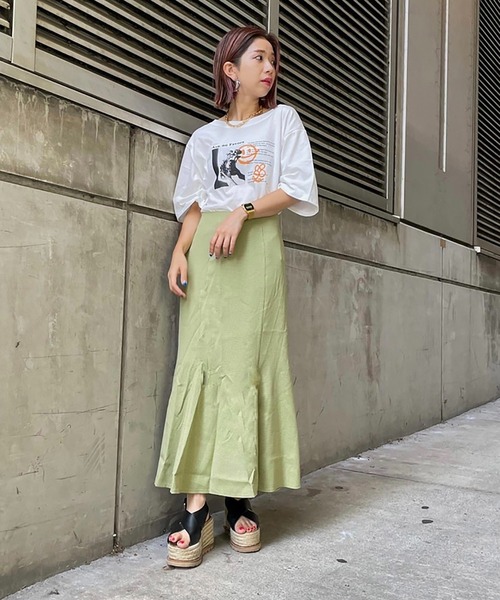 FREE'S MART（フリーズマート）の「◇カラーチェックマーメイドスカート（スカート・レディース・グリーン系その他/ベージュ系その他・FREE）」の19枚目の写真