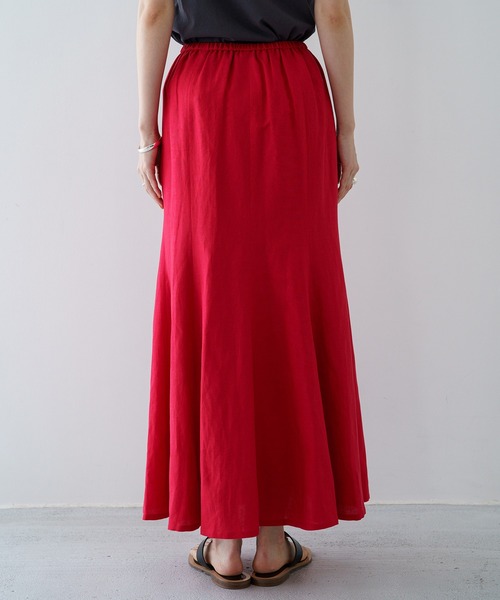 LOUNGEDRESS（ラウンジドレス）の「リネンマキシスカート（スカート・レディース・ブラック/レッド/ライム・FREE）」の15枚目の写真