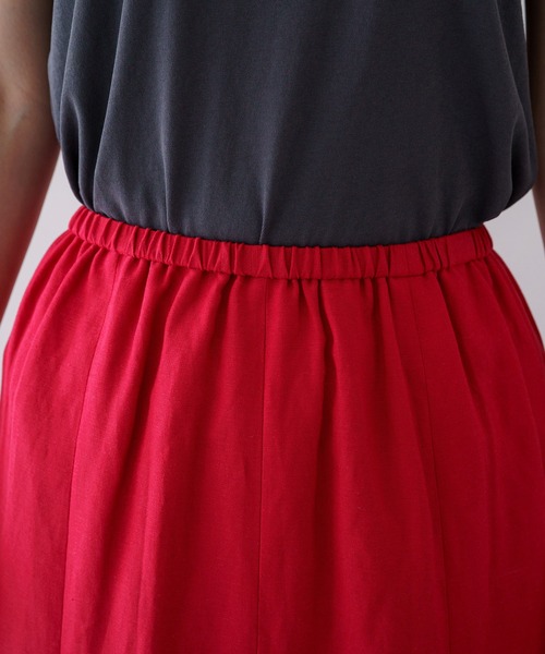 LOUNGEDRESS（ラウンジドレス）の「リネンマキシスカート（スカート・レディース・ブラック/レッド/ライム・FREE）」の16枚目の写真