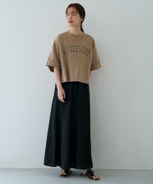 LOUNGEDRESS（ラウンジドレス）の「リネンマキシスカート（スカート・レディース・ブラック/レッド/ライム・FREE）」の22枚目の写真