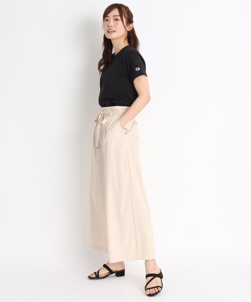 Champion（チャンピオン）の「Champion コットン（綿）ポケットTシャツ（Tシャツ/カットソー・レディース・ブラック/カーキ/オフホワイト・02/03）」の10枚目の写真