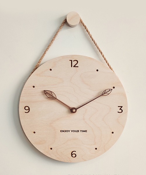 FL import collection（エフエルインポートコレクション）の「【壁掛け】木製ナチュラルクロック（掛け時計・レディース・その他1/その他2/その他3/その他4/その他5/その他6・FREE）」の2枚目の写真