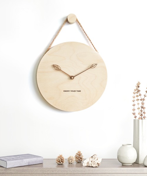 FL import collection（エフエルインポートコレクション）の「【壁掛け】木製ナチュラルクロック（掛け時計・レディース・その他1/その他2/その他3/その他4/その他5/その他6・FREE）」の5枚目の写真