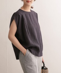 URBAN RESEARCH DOORS | リネンタックプルオーバーブラウス(シャツ/ブラウス)