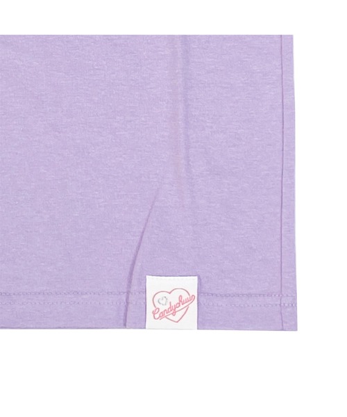 Candychuu（キャンディチュウ）の「【プチプラ】ロゴプリントTシャツ（Tシャツ/カットソー・キッズ・ラベンダー/サックスブルー・XXS/M/XS/S）」の10枚目の写真
