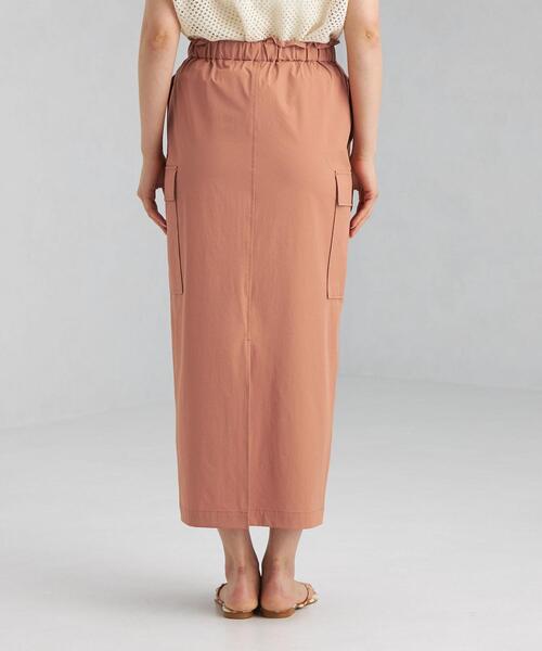 green label relaxing（グリーンレーベルリラクシング）の「ハッスイ UV イージー カーゴ スカート －撥水－－UVカット－（スカート・レディース・ネイビー/オレンジ・FREE）」の7枚目の写真