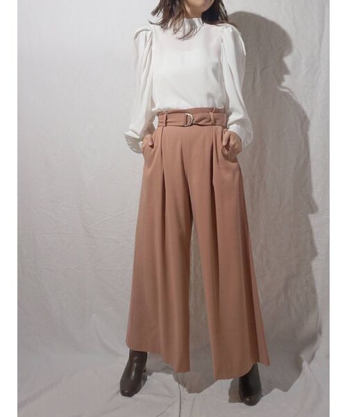 MERCURYDUO（マーキュリーデュオ）の「2WAYパワショルリボンブラウス（シャツ/ブラウス・レディース・ベージュ/オフホワイト/ミント・FREE）」の6枚目の写真