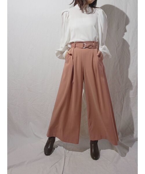 MERCURYDUO（マーキュリーデュオ）の「2WAYパワショルリボンブラウス（シャツ/ブラウス・レディース・ベージュ/オフホワイト/ミント・FREE）」の4枚目の写真