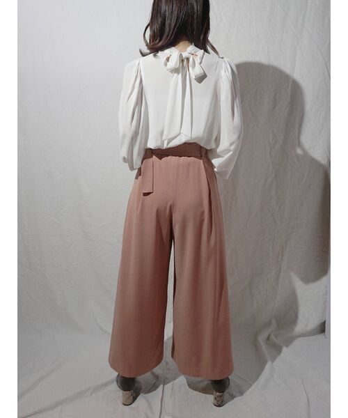 MERCURYDUO（マーキュリーデュオ）の「2WAYパワショルリボンブラウス（シャツ/ブラウス・レディース・ベージュ/オフホワイト/ミント・FREE）」の8枚目の写真