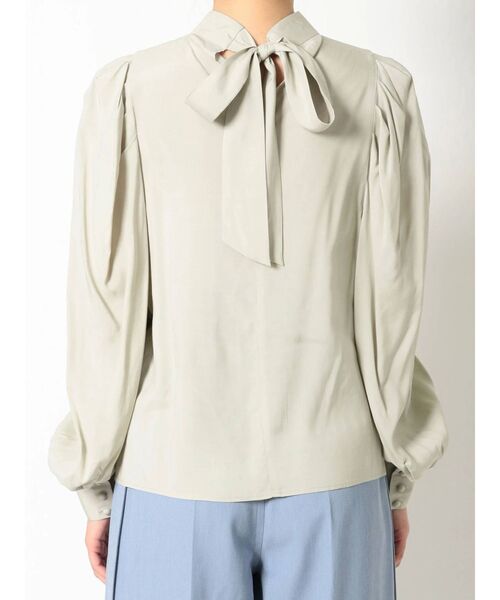 MERCURYDUO（マーキュリーデュオ）の「2WAYパワショルリボンブラウス（シャツ/ブラウス・レディース・ベージュ/オフホワイト/ミント・FREE）」の5枚目の写真