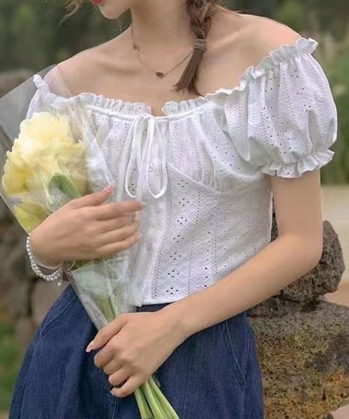 2way花柄レースブラウス シャツ ブラウス Twinkle Pm トゥインクルピーエム のファッション シャツ ブラウス Zozotown限定アイテム トップス セール