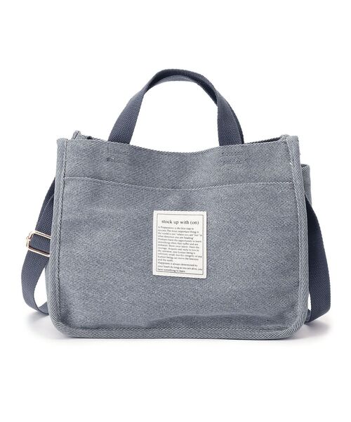 SHOO・LA・RUE(シューラルー)の「◆3層仕切洗いキャンバストート(トートバッグ・レディース・カーキ/ブラウン系/ベージュ/ネイビー系5・00)」の4枚目の写真