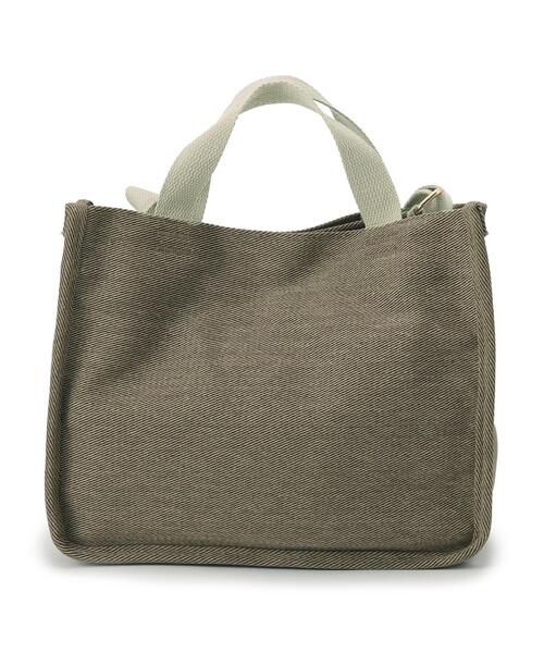 SHOO・LA・RUE(シューラルー)の「◆3層仕切洗いキャンバストート(トートバッグ・レディース・カーキ/ブラウン系/ベージュ/ネイビー系5・00)」の11枚目の写真