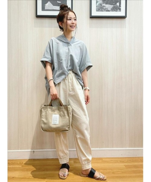 SHOO・LA・RUE(シューラルー)の「◆3層仕切洗いキャンバストート(トートバッグ・レディース・カーキ/ブラウン系/ベージュ/ネイビー系5・00)」の13枚目の写真