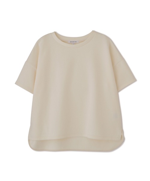 NATURAL BEAUTY BASIC(ナチュラルビューティーベーシック)の「ダンボールフォルムトップス/0171260871(Tシャツ/カットソー・レディース・ブラック/ベージュ/ブラウン/オフホワイト・MEDIUM)」の2枚目の写真