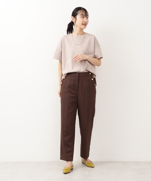 NATURAL BEAUTY BASIC(ナチュラルビューティーベーシック)の「ダンボールフォルムトップス/0171260871(Tシャツ/カットソー・レディース・ブラック/ベージュ/ブラウン/オフホワイト・MEDIUM)」の15枚目の写真
