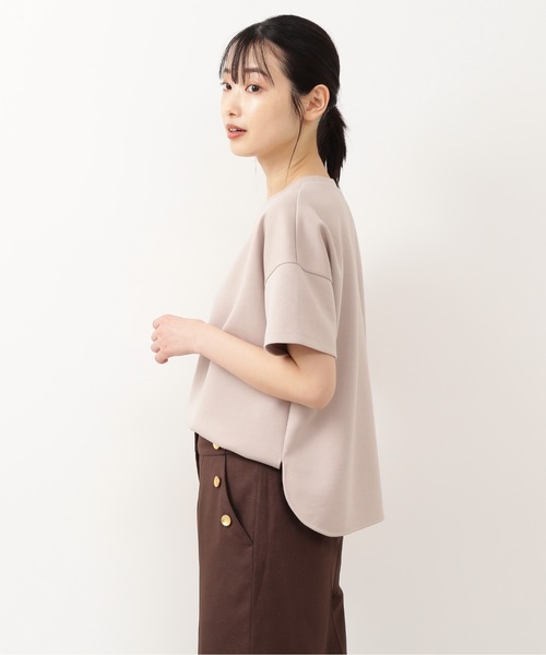 NATURAL BEAUTY BASIC(ナチュラルビューティーベーシック)の「ダンボールフォルムトップス/0171260871(Tシャツ/カットソー・レディース・ブラック/ベージュ/ブラウン/オフホワイト・MEDIUM)」の10枚目の写真