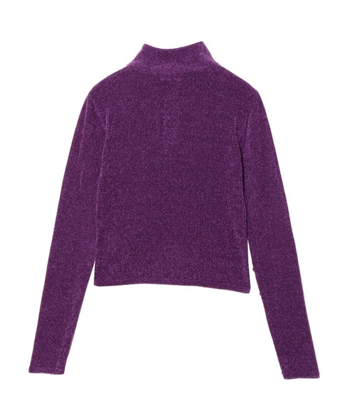 PAMEO POSE(パメオポーズ)の「Fluffy Cloud Top(ニット/セーター・レディース・ホワイト/ブラック/パープル・FREE)」の10枚目の写真