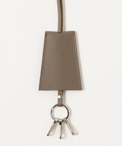 BEAMS LIGHTS（ビームスライツ）の「BEAMS LIGHTS / レザー クロシェット（キーケース/キーアクセサリー・メンズ・ブラック/ベージュ・ONE SIZE）」の7枚目の写真