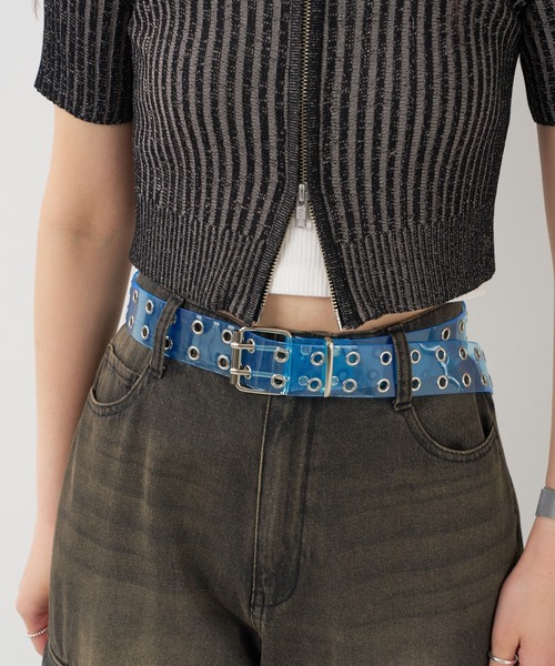 WEGO(ウィゴー)の「WEGO/ダブルハトメベルト(ベルト・レディース・その他1/ブラック/ベージュ/オフホワイト/ブラック系その他/グリーン/その他2/その他3・FREE)」の8枚目の写真