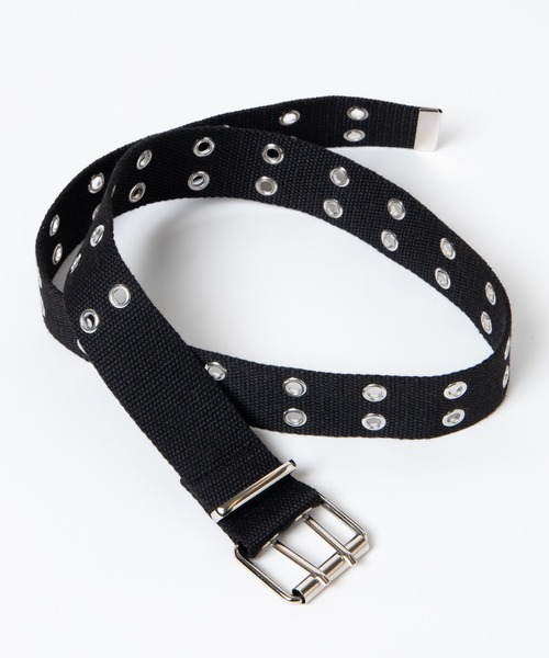 WEGO(ウィゴー)の「WEGO/ダブルハトメベルト(ベルト・レディース・その他1/ブラック/ベージュ/オフホワイト/ブラック系その他/グリーン/その他2/その他3・FREE)」の3枚目の写真