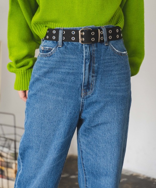 WEGO(ウィゴー)の「WEGO/ダブルハトメベルト(ベルト・レディース・その他1/ブラック/ベージュ/オフホワイト/ブラック系その他/グリーン/その他2/その他3・FREE)」の17枚目の写真