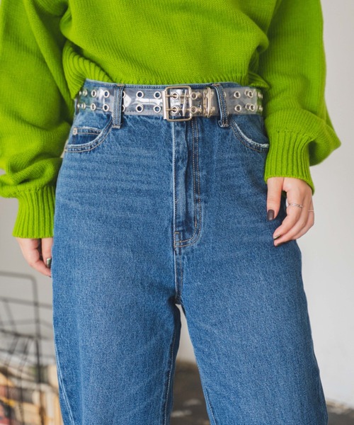 WEGO(ウィゴー)の「WEGO/ダブルハトメベルト(ベルト・レディース・その他1/ブラック/ベージュ/オフホワイト/ブラック系その他/グリーン/その他2/その他3・FREE)」の15枚目の写真