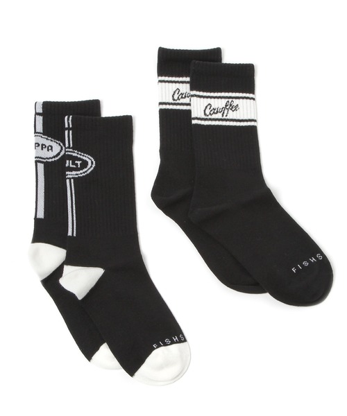 niko and...（ニコアンド）の「[Fishs Eddy(フィッシュエディ)]Brooklyneseウィメンズソックス2Pセット（ソックス/靴下・レディース・ブラック/ホワイト・FREE）」の8枚目の写真