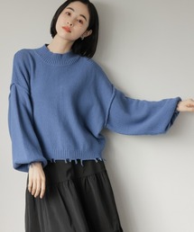 LOWRYS FARM | クラッシュクロップドプルオーバーＬＳ　219586(ニット/セーター)