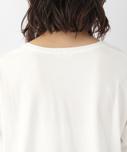 LEPSIM（レプシィム）の「【選べる丈シリーズ】ラウンドヘムレイヤードロンT　957316（Tシャツ/カットソー・レディース・ブラック/オフホワイト/ホワイト×ブラック/ブラック×ホワイト/グレイッシュベージュ・FREE/TALL）」の21枚目の写真