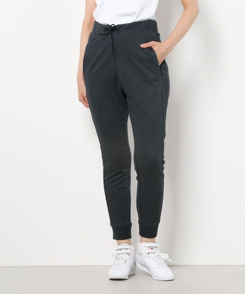 Reebok(リーボック)の「テクスチャード パンツ / Textured Pants(スウェットパンツ・レディース・ブラック/ヘザーグレー・SMALL/X-SMALL/MEDIUM/LARGE/X-LARGE/XX-LARGE)」の14枚目の写真