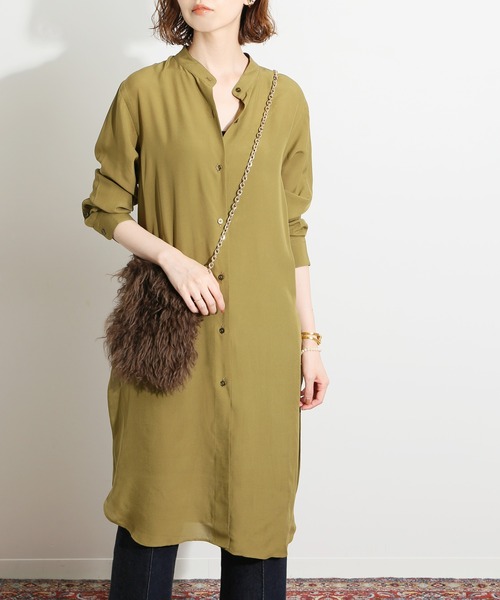 【美品】  IENA LA BOUCLE / イエナラブークル | 2021SS | シルクローンロングシャツ | F | ラベンダー | レディース 美品】 IENA LA BOUCLE / イエナラブークル | 2021SS | シルク