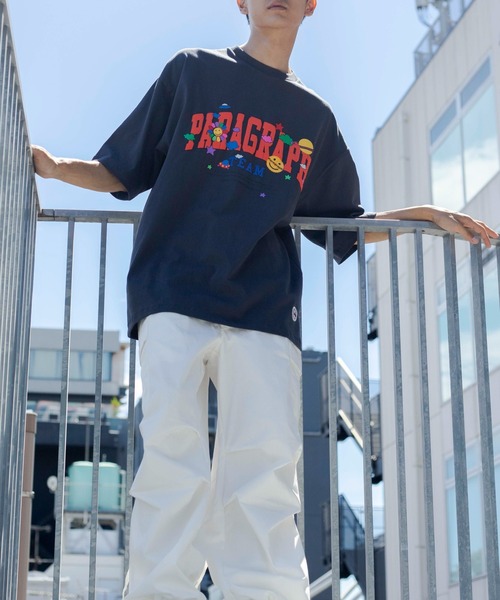 Paragraph(パラグラフ)の「WEGO/ParagraphハッピーロゴビッグTシャツ(Tシャツ/カットソー・メンズ・ブラック/ホワイト/オートミール・FREE)」の15枚目の写真